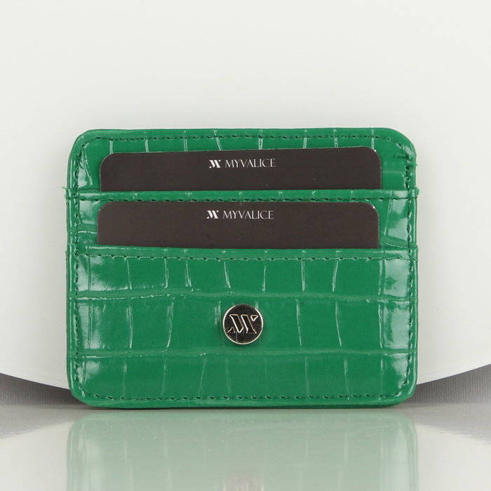 Zoozie Bags Cartera y Tarjetero de Piel Verde